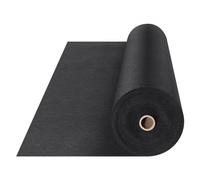 VEVOR Geotextil no Tejido 1,8x15,2 m Tela para Mantillo Antimalezas 271 g/m² Tela Permeable Resistente al Desgarro para Pasarelas para Sistemas de Drenaje, Paisajismo, Cobertura del Suelo, Color Negro