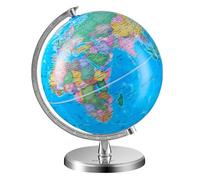 VEVOR Globo terráqueo giratorio con soporte, 8 pulgadas/203,2 mm, globo geográfico educativo con zona horaria precisa, material ABS, globo giratorio de 360° para niños que aprenden educación geográfic