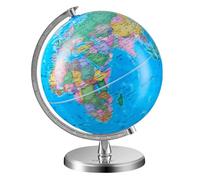 VEVOR Globo terráqueo giratorio con soporte, 8 pulgadas/203,2 mm, globo geográfico educativo con zona horaria precisa, material ABS, globo giratorio de 360° para niños que aprenden educación geográfic