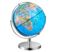 VEVOR Globo Terráqueo Giratorio de 330,2 mm con Soporte, Globo Geográfico Educativo con Zona Horaria Precisa, Material ABS, Globo Giratorio de 720° para la Educación Geográfica de los Niños, Jóvenes