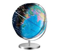 VEVOR Globo Terráqueo Giratorio Iluminado con Soporte, 330,2 mm, Globo Terráqueo con Base Estable de Metal Pesado y Luz Nocturna de Constelación LED y Mapa Impreso en HD para Aprendizaje Geográfico (I