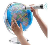 VEVOR Globo terráqueo Parlante, 228,6 mm, Globo Interactivo para Niños de Aprendizaje Temprano Globo Educativo con Bolígrafo Inteligente Parlante Luz Nocturna LED Interfaz USB, Regalos para Niños (Idi