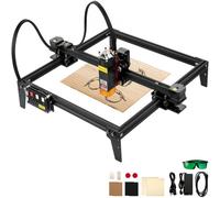 VEVOR Grabadora Láser 310 x 300 mm Máquina de Grabado CNC 6000 mm/min 5,5 W Máquina de Grabado de Escritorio Windows7/8/10/11, iOS/Android para Grabar Papel, Madera, Cuero, Tela, Plástico, Acrílico