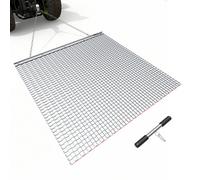 VEVOR Grada de Arrastre 1220 x 1220 mm, Rastrillo de Arrastre de Acero, Grada Niveladora de Terreno para Vehículos Todoterreno, UTV y Tractores, Ideal para Caminos de Grava, Nivelación de Campos