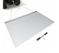 VEVOR Grada de Arrastre 1525 x 914 mm, Rastrillo de Arrastre de Acero, Grada Niveladora de Terreno para Vehículos Todoterreno, UTV y Tractores, Ideal para Caminos de Grava, Nivelación de Campos