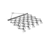 VEVOR Grada de Arrastre con 60 Dientes Afilados Grada de Cadena Duradera 178 x 147 cm para Tractores ATV UTV para Suelos, Siembra, Alisado de Paisajes, Mantenimiento de Caminos de Grava de Patios