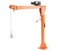 VEVOR Grúa Eléctrica para Camión Carga de 499 kg Grúa Plegable para Plataforma de Camión con Cabrestante Eléctrico de 1588 kg Grúa Pluma de Acero para Camión con Giro de 360° para Levantar Mercancías