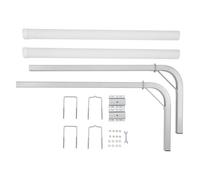 VEVOR Guía para Remolque de Barco 121,5cm Ancho Ajustable 16 cm Guía de Lanzamiento de Acero Galvanizado con Tubo de PVC para Motos Acuáticas, Barcos de Pesca, Veleros, Botes Inflables, 480x85x1215mm