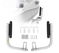 VEVOR Guía para Remolque de Barco 52 cm Ancho Ajustable 19 cm Guía de Lanzamiento de Acero Galvanizado con Ruedas para Embarcaciones Pequeñas, Botes, Canoas, Barcos Inflables, Barcos de Pesca