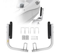 VEVOR Guía para Remolque de Barco 52 cm Ancho Ajustable 19 cm Guía de Lanzamiento de Acero Galvanizado con Ruedas para Embarcaciones Pequeñas, Botes, Canoas, Barcos Inflables, Barcos de Pesca