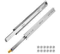 VEVOR Guías para Cajones 2PCS Rieles para Cajones 76x5,3x1,92 cm Carriles para Cajones Acero Laminado en Frío Carga 113 kg Correderas para Cajones Guías Laterales para Cajones con Rodamiento de Bolas