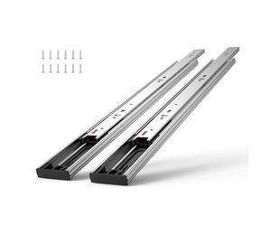 VEVOR Guías para Cajones 6 Pares Guías para Cajones de Bolas 355,6 mm Cierre Suave y Silencioso 45,4 kg Riel Guía de Acero de Montaje Lateral Extensión Completa para Estante de Gabinete de Cocina