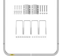 VEVOR Guías para Remolque de Barcos 62x116 cm, un par de guías de Lanzamiento de Aluminio, Resistentes a la oxidación con Ancho Ajustable, para Moto acuática, Barco de Pesca, Velero, Bote Marino