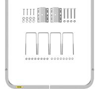 VEVOR Guías para Remolque de Barcos 62x116 cm, un par de guías de Lanzamiento de Aluminio, Resistentes a la oxidación con Ancho Ajustable, para Moto acuática, Barco de Pesca, Velero, Bote Marino