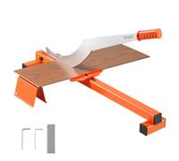 VEVOR Guillotina para Laminado, Cortador de Suelo, Corte Máximo 304,8 mm, Espesor 10 mm con Palanca de Aluminio, Mango de Goma Antideslizante, Cuchilla D2, Guía de Ángulo para Vinilo Piso LVT WPC VCT