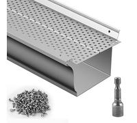 VEVOR Gutter Guard 5 in 208 ft Rejilla de Protección de Canalones, Plateado