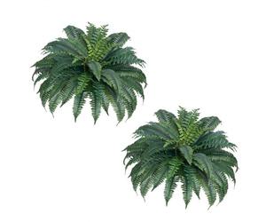 VEVOR Helechos Artificiales, Diámetro de Extensión Natural: 100-119 cm, Colgantes, Decoración de Pared con 50 Ramas, para Hogar y Oficina, Maceta no Incluida, 650 x 200 x 200 mm, Verde, 2 uds