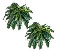 VEVOR Helechos Artificiales, Diámetro Natural de Extensión: 89-99 cm, Colgantes, Decoración de Pared con 35 Ramas, Helecho Artificial para Hogar y Oficina, Maceta No Incluida, 600 x 250 x 250 mm