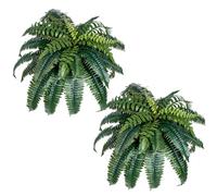 VEVOR Helechos Artificiales, Diámetro Natural de Extensión: 89-99 cm, Colgantes, Decoración de Pared con 35 Ramas, Helecho Artificial para Hogar y Oficina, Maceta No Incluida, 600 x 250 x 250 mm