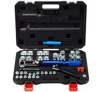 VEVOR Herramienta de Abocardado 45° Cono Abocardado Juego de Herramientas de Abocardado 1/4" 5/16" 3/8" Expansor de Tubo Hidráulico para Tubos de Cobre Blando Tubos de Acero Inoxidable Tubería HAVC
