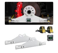 VEVOR Herramienta de Alineación de Ruedas, 2 Placas de Medición de Caída Fabricadas en Acero al Carbono con Transportador Digital, 2 Cintas Métricas, para Ruedas de Automóviles, Camiones y SUV