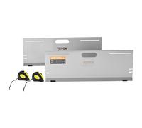 VEVOR Herramienta de alineación de ruedas, paquete de 2 placas de herramienta de alineación, placa de herramienta de medición de ángulo de punta de acero inoxidable, 4 varillas de alineación