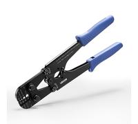 VEVOR Herramienta de Crimpado, Crimpadora Manual para Cables de Acero 1,2-3,17 mm, Marcas de Sistema Métrico e Imperial, Presión Ajustable, Compatible con Manguitos de Doble Bucle y de Cobre Cocido