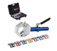VEVOR Herramienta de Crimpado Hidráulico para Mangueras de Aire Acondicionado, con 7 Matrices, Estuche de Transporte, para Reparación de Aire Acondicionado Automotriz, 420 x 310 x 80 mm, sin Fugas