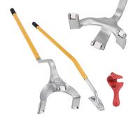 VEVOR Herramienta de Desmontaje de Neumáticos 571-622mm Barra de Acero para Cambiar Neumáticos Montaje Desmontaje Manual 3 Herramientas para Cambiar Neumáticos Taloneras para Camiones Coches, Amarillo