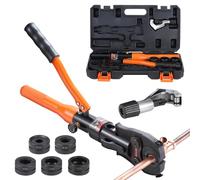 VEVOR Herramienta Engarce a Accesorios Tubos Cobre con Mordazas V12/15/18/22/28
