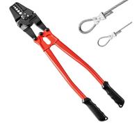 VEVOR Herramienta de Prensado Manual de 24", Arrugador de Alambre de Acero Aleado Capacidad de Prensado: 3/16" (5,0 mm), Herramienta de Engarzado Uso en Construcción de Cables e Industria Mecánica