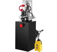 VEVOR Hidráulica de Acción Simple 10L Bomba Hidráulica Remolque Tanque 12V Cilindro Hidráulico para Elevador de Tijera Bomba Hidráulica con Efecto Simple