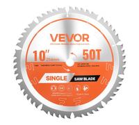VEVOR Hoja de Sierra Circular, 254 mm de Diámetro, 50 Dientes Afilados de Aleación, 15,875 mm de Mandril, Acabado Fino, Hoja para Cortar Madera con Rejillas de Ventilación que Reducen el Ruido