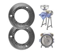 VEVOR Hojas de Molienda para Molino de Granos Eléctrico, Discos de Molinillo de Grano de Hierro Fundid en Seco, Placas de Molienda Compatibles con Molinillo de Maíz VEVOR GM-001, GM-002 y GM-003