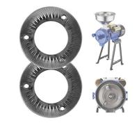 VEVOR Hojas de Molienda para Molino de Granos Eléctrico, Discos de Molinillo de Grano de Hierro Fundid en Seco, Placas de Molienda Compatibles con Molinillo de Maíz VEVOR GM-001, GM-002 y GM-003