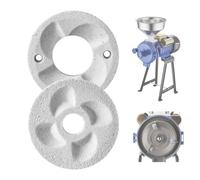 VEVOR Hojas de Molienda para Molino de Granos Eléctrico, Discos de Molinillo de Grano de Mármol en Seco y Húmedo, Placas de Molienda de Repuesto Compatibles con Molinillo de Maíz VEVOR GM-002