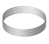 VEVOR Hojas de Sierra de Cinta 1650x16x0,56 mm Hojas de sierra para Huesos de Acero al Carbono 5 Piezas Accesorio de Repuesto de Dientes Afilados para Sierra de Carnicero para Cortar Carne Congelada