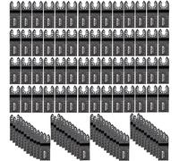 VEVOR Hojas de Sierra Multiherramienta Oscilante 100 pcs Kit de Hojas de Sierra Oscilante 1-3/8 pulgadas Cuchillas de Herramientas Oscilantes Material de HCS con Caja de Plástico para Madera y Metal