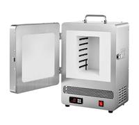 VEVOR Horno de Fusión Eléctrico 1650 W, Temperatura Máxima 1200 ℃, para Fundición a la Cera Perdida, Arcilla, Recocido de Metales, Vocción de Cerámica y Control de Temperatura, 535 x 405 x 345 mm