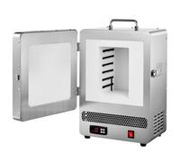 VEVOR Horno de Fusión Eléctrico 1650 W, Temperatura Máxima 1200 ℃, para Fundición a la Cera Perdida, Arcilla, Recocido de Metales, Vocción de Cerámica y Control de Temperatura, 535 x 405 x 345 mm