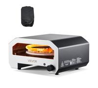 VEVOR Horno de Pizza Portátil para Exteriores, 40 cm, a Gas Propano, con Rotación Eléctrica, Piedra para Pizza Gruesa, Bolsa de Transporte, para Patio, Camping, Color Negro, 603 x 593 x 324 mm