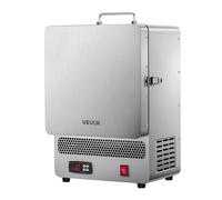 VEVOR Horno Fundidor de Sobremesa, 1500 W Horno Potente Eléctrico de Acero Inoxidable Temperatura Máxima de 1200 ℃ de Fundir Oro para Fundición en Cera, Bricolaje con Arcilla, Templado de Metales