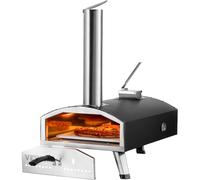 VEVOR Horno Portátil para Exteriores de 888 x 410 x 680 mm, Parrilla para Pizza con Rociador de Hierro, Incluye Piedra para Pizza, Cubierta Impermeable, Pala, Ideal para Acampar y Patio Trasero, Negro