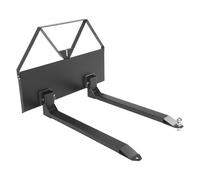 VEVOR Horquillas de Palés con Bastidor de 1160 mm, Horquilla de 1220 mm, Bola de Enganche de Remolque de 47,6 mm, Carga de 1179 kg, Conexión Rápida, Cargador Frontal, para Minicargadoras y Tractores