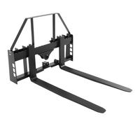 VEVOR Horquillas para Palés para Minicargadoras con Bastidor de 1150 mm, Horquilla de 1220 mm, Receptor de Enganche de 50,8 mm, Manguitos de Lanza, Carga de 1814 kg para Minicargadoras y Tractores