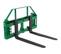 VEVOR Horquillas para Palés para Minicargadoras con Bastidor de 1270 mm, Horquilla de 1065 mm, Receptor de Enganche de 50,8 mm, Manguitos de Lanza, Carga de 1814 kg Compatibles con Tractores JD