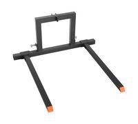 VEVOR Horquillas para Palets de 3 Puntos 680 kg, Abrazadera de Horquillas de Tractor Longitud Total de 128 cm, Ancho Ajustable de 735-1170 mm, Acoplamientos de Enganche Rápido para Tractores de CAT 1