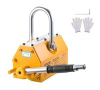 VEVOR Imán de Elevación, Elevador Magnético Permanente de 1000 kg de Fuerza de Tracción con Asa de Liberación y Gancho de Acero, Herramienta para Levantar Placas y Tableros de Acero en Polipastos