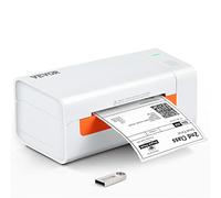 VEVOR Impresora de Etiquetas de Envío Alta Velocidad USB Impresora Térmica de Etiqueta 4x6 203DPI Creador de Etiquetas de Escritorio Compatible con Amazon eBay PayPal Etsy UPS para Windows Mac Blanco