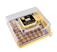 VEVOR Incubadora 48 Huevos, Volteadora Automática con Indicador LED, Pantalla de Temperatura y Control de Humedad, Ventana Transparente con Vista 360°, para Pollitos, Patos, Gansos y Codornices